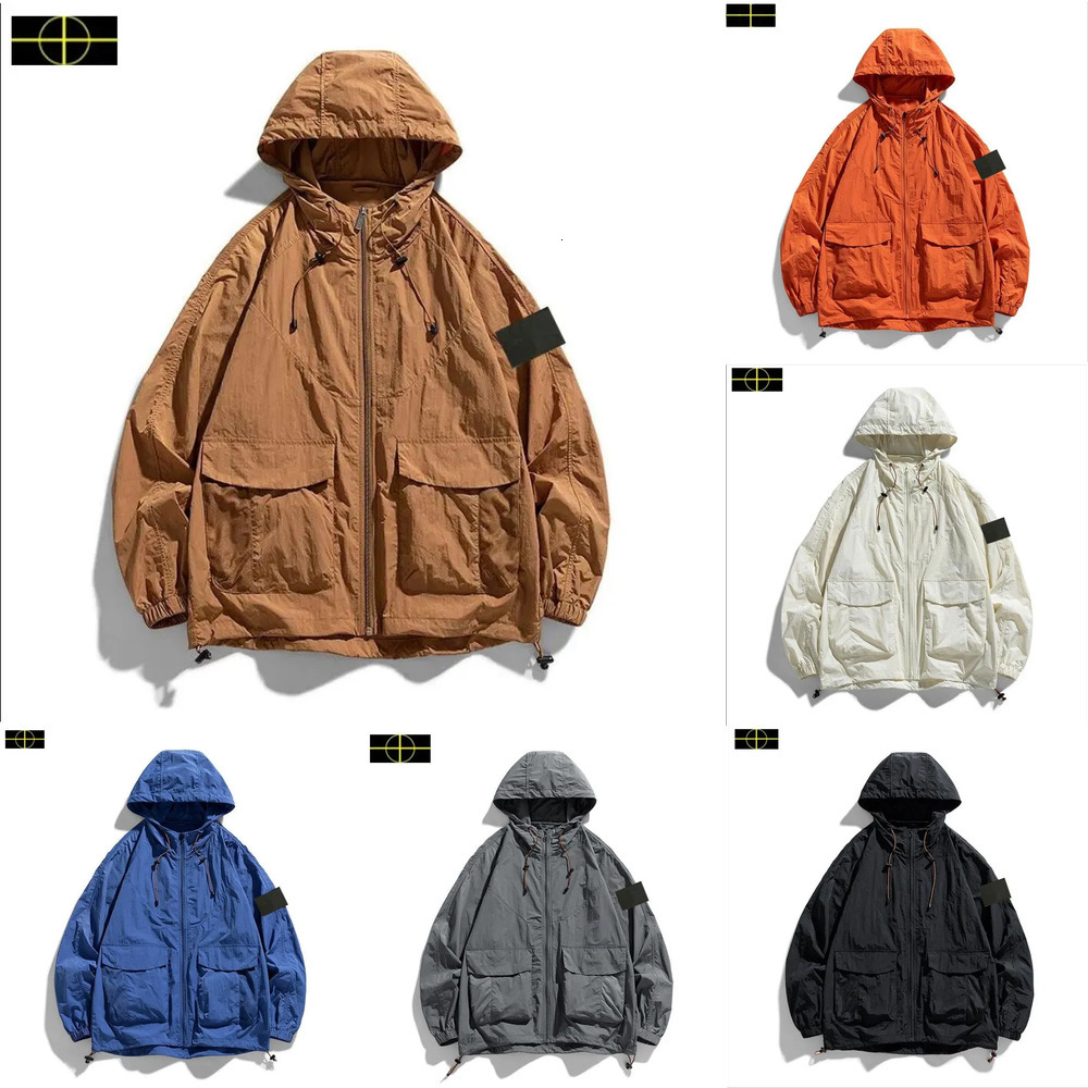 Stone Jacket Mens Womens Outdoors Topstoney Sports Jackets Versatile Waterproof Windbreaker Islanddas Hooded Coat Slim Thin Stoney Jacket Stone Overshirt Ff6