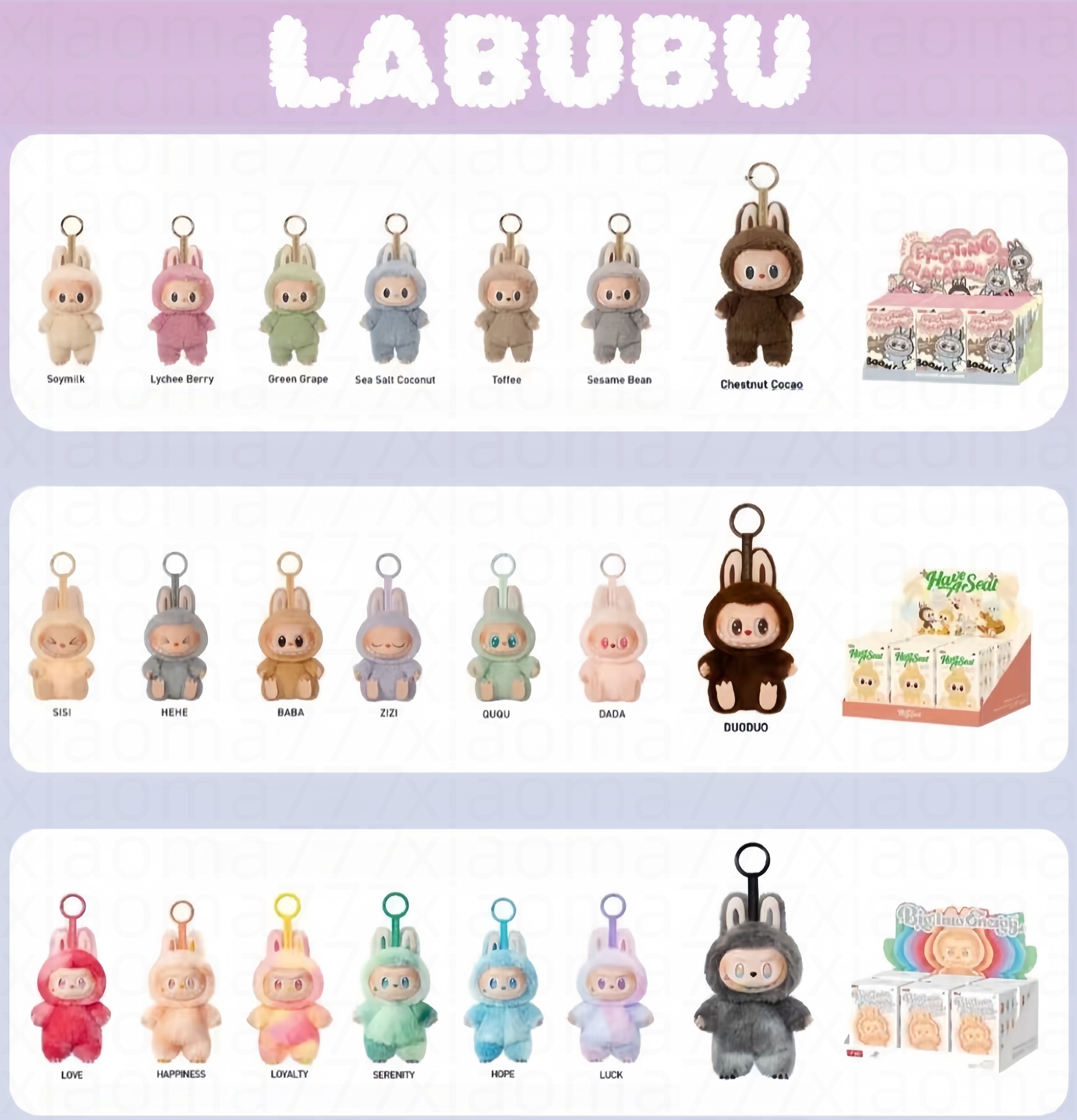Labubu plush toy action figure Labubu Blind Box The High Energy Series, the Heartwarming Series, and the Sitting Party Series