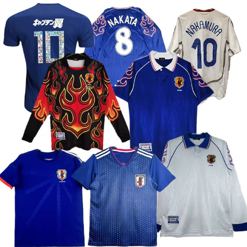 Retro classic 1998 2000 2001 2006 16 17 18 japan football jersey OKAZAKI KAGAWA NAKAMURA NAKATA KAWAGUCHI MATASUDA INAMOTO KOJIMA NARAZAKI National soccer shirt