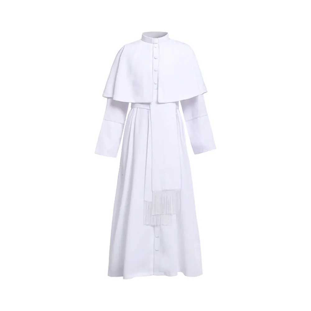 Cosplay Legend Clergy Robe Cassock with Belt Medieval Clergyman Vestments Roman Priest Robe Cassock for Men Witch X250821