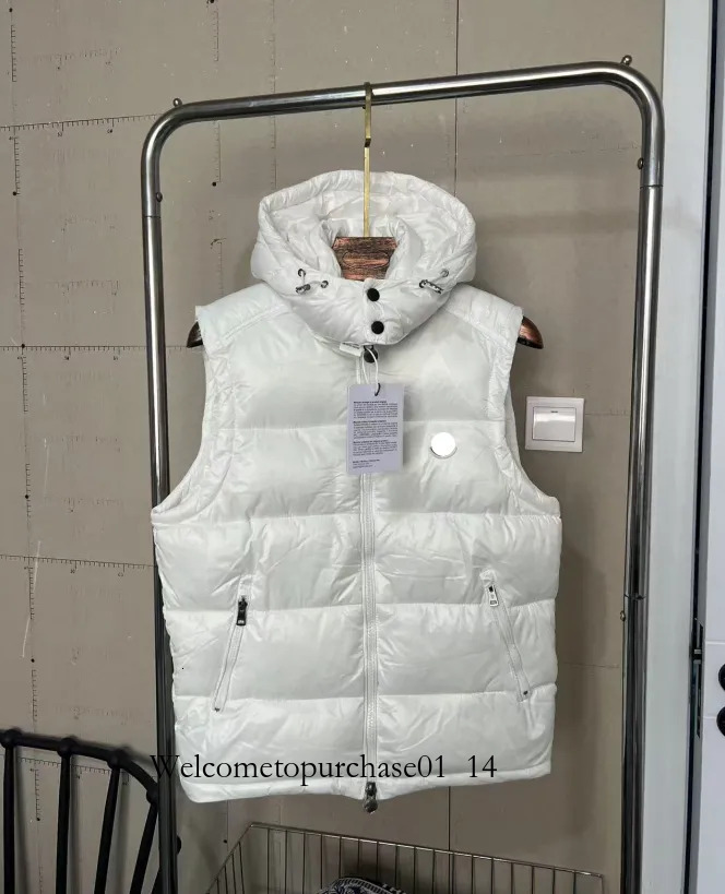 Designer Moncleat Winter Geese Coat Mens Coat Thick Hooded Down Puffer Jacket With Body Warmer Zip Up White Duck Luxe Fashion Style High Quality 6C9