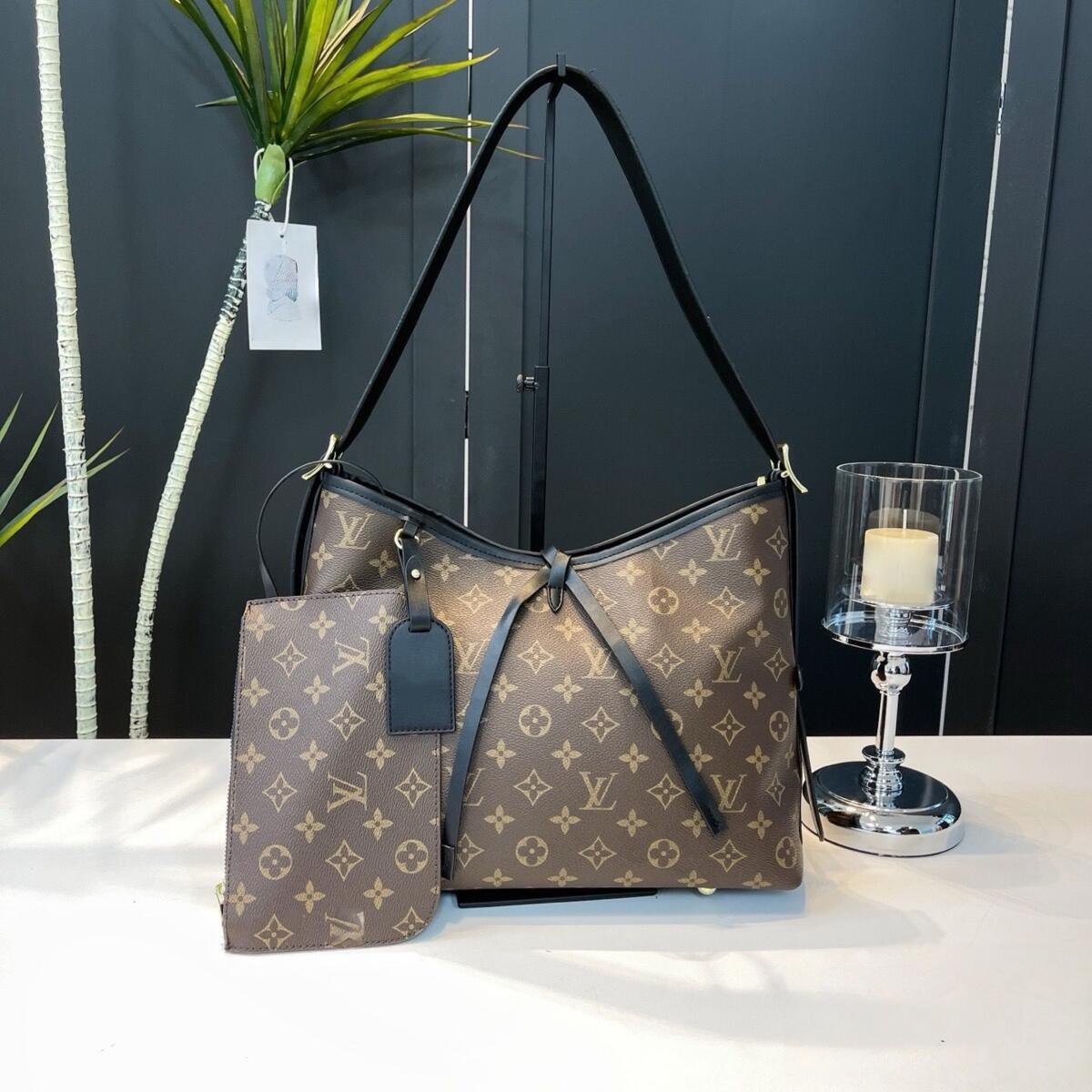 louiss Woman high quality luxurys designer bag fashion women female shoulder handbags leather grace tote bags crossBody Black capacity shopping Handbag purse 56