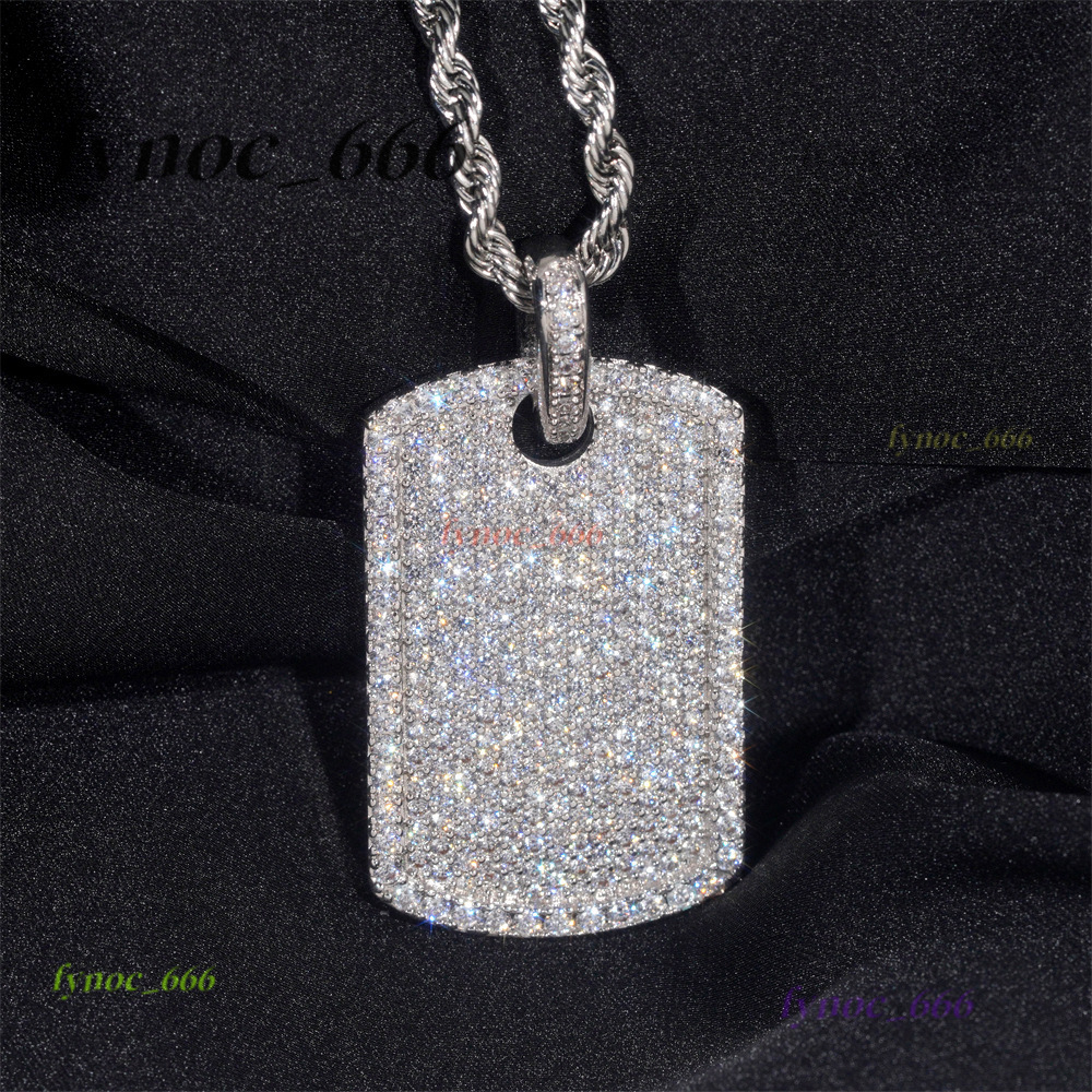 2025 Hot-selling Hip Hop Personalized 925 Silver Vvs Moissanite Trendy Pendant