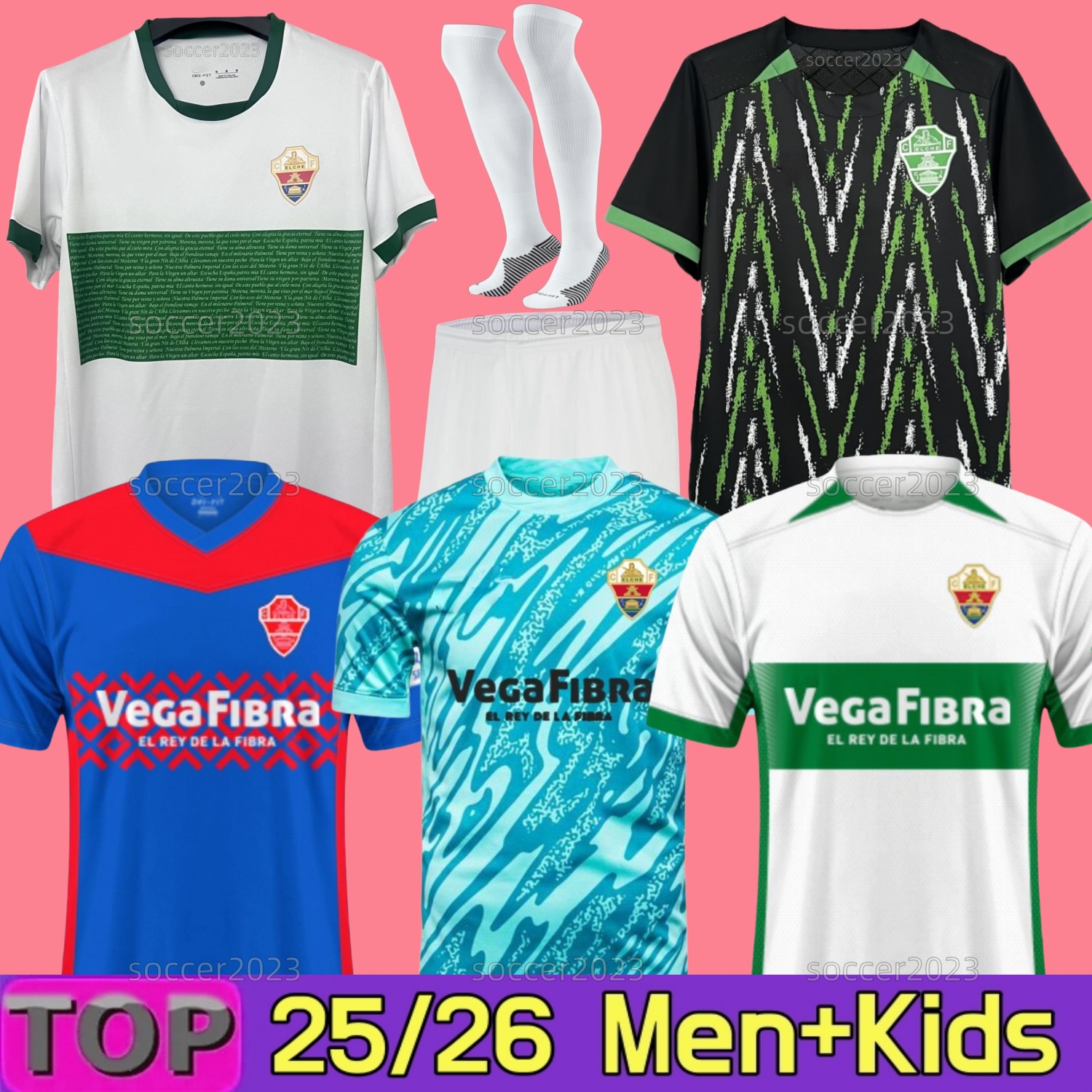 2025 2026 Elche CF Camisetas De Futbol Soccer Jerseys RAUL GUTI LUCAS BENEDETTO For Men kids kit 25 26 Home Away Football Shirt Uniforms PASTORE PERE MILLA IVAN MARCONE