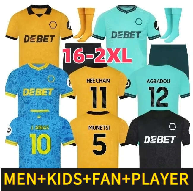 2025 2026 Wolves GUEDES STRAND LARSEN Soccer Jerseys 70th MATHEUS R.GOMES DOHERTY 25 26 BELLEGARDE HEE CHAN Football Shirts Men Kit Kids set tops 3XL 4XL