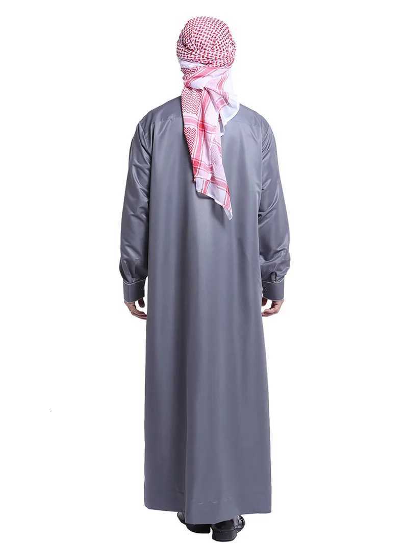 Muslim Fashion Men Robe Middle East Arabian Abaya Dubai Kaftan Arab Turkish Ramadan Muslimah Jubba Thobe Thoub Islamic Clothing X250821