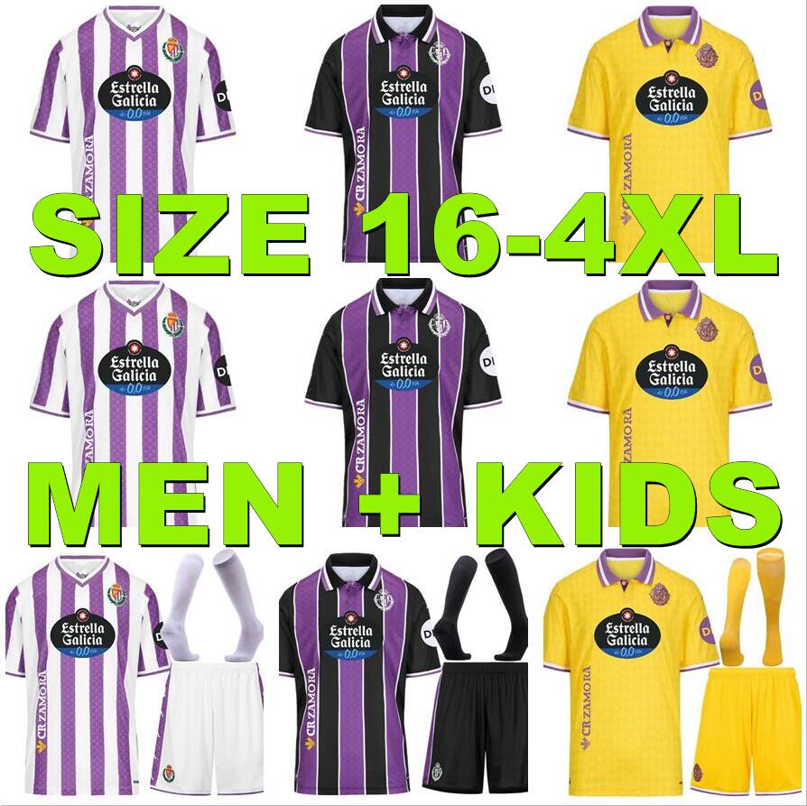 3XL 4XL 25 26 Real Valladolid soccer jersey 2025 2026 Home Away CAMISETA AMALLAH MONCHU KOMBAT SERGIO LEON G.PLATA I.SANCHEZ MARCOS ANDRE Men Kids kids football shirt