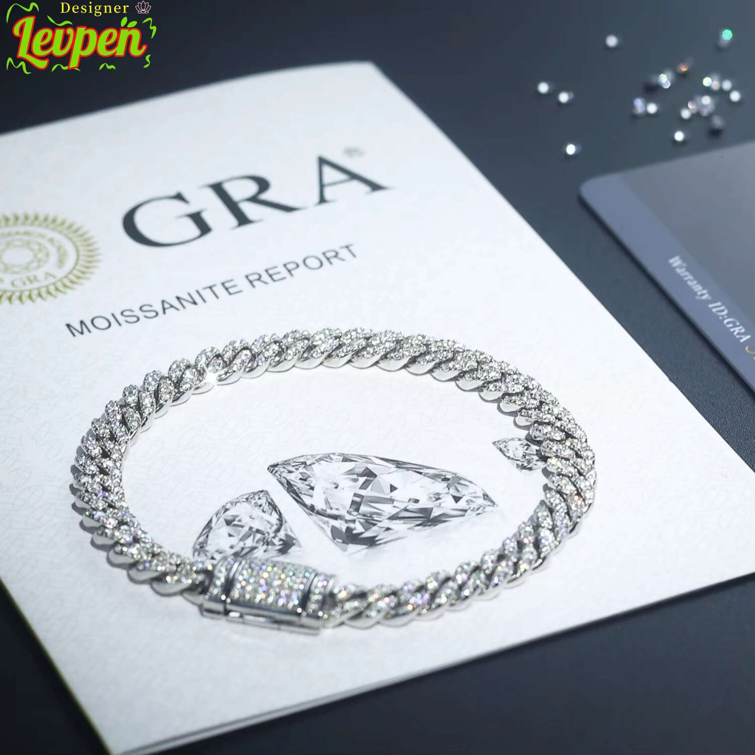 Tester Diamond 6mm-20mm 925 Pass Sterling Silver Full Vvs Moissanite Iced Out Cuban Link Anklet Bangle Bracelet for Men Women OACOCA