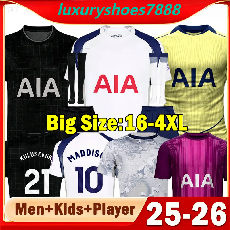 Authentic Tottenham F.C. 2025-2026 Home/Away Kit Featuring Stars like Pedro and Stray Kids