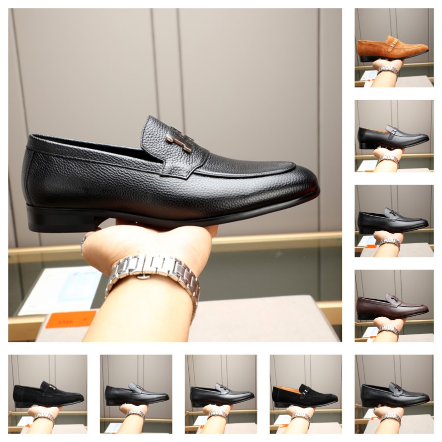 69Model Men Designer Dress Shoes 2024 New Full Grain Cow Genuine Leather Oxford Shoes Luxurious Men Classic Loafers Shoes High Quality Foraml Shoes Size 6-12