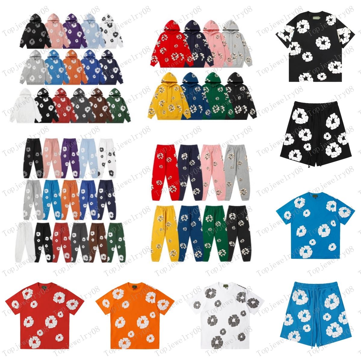 Designer Hoodie Mens hoodies pullover hooded shorts Men's the Cotton Wreath Unisex Oversized Hoodies woman Hoody Designer sweatpants Hip Hop Hooded Sweatshirt