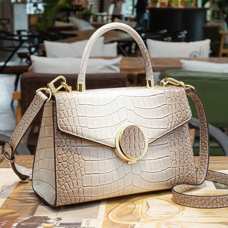LORDLY KNACK designer bag light luxury genuine leather casual lady bag high-quality vintage large capacity handbag for woman