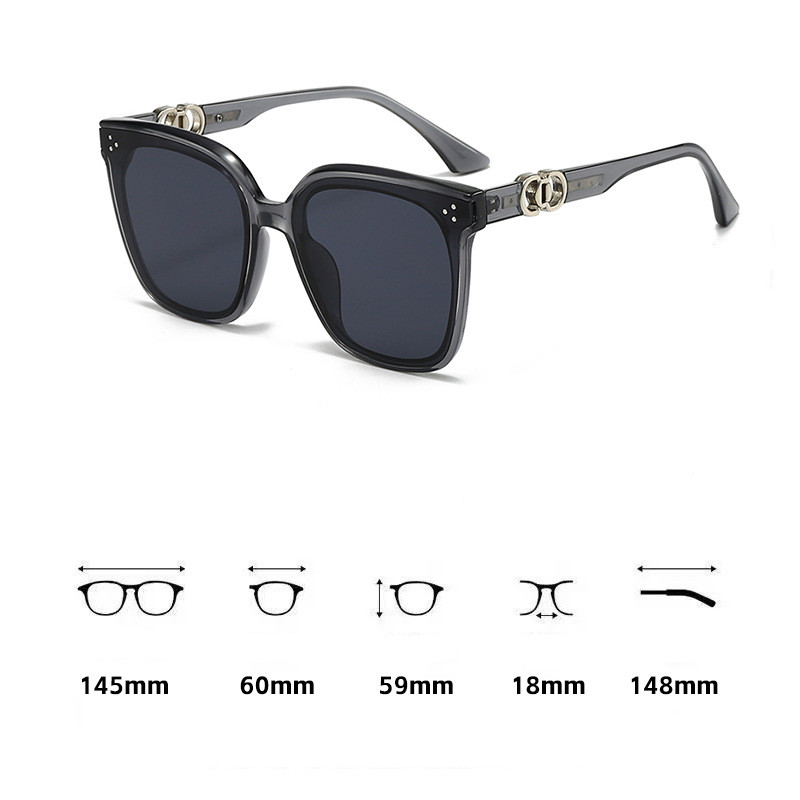 Designer Sunglasses For Women Men Round Frame Sunglasses Fashion Classic Sunglasses Luxury Polarized Goggle Pilot PC Frame Oversized UV400 Eyewear KP8