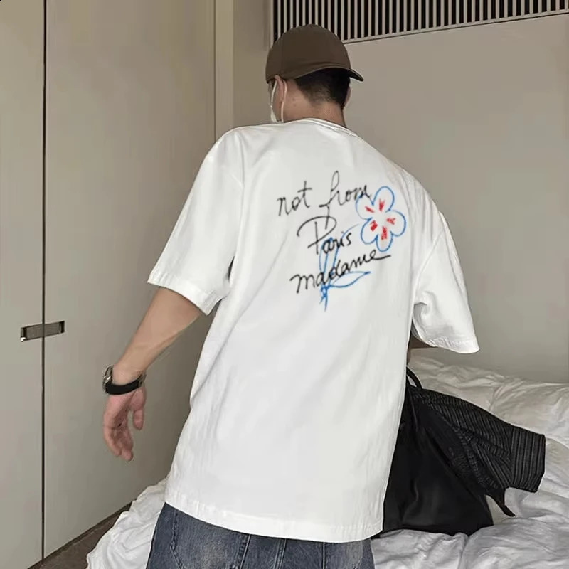 Not From Paris Madame T-shirt Men Women Cotton Tees Letter Printing Short Sleeve T-shirt Mens Clothing Y2k Tops 250821