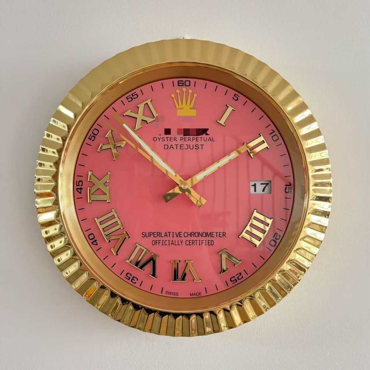 Wall Clock Special 14inch Metal Watch Wall Clock Diary Series S25821