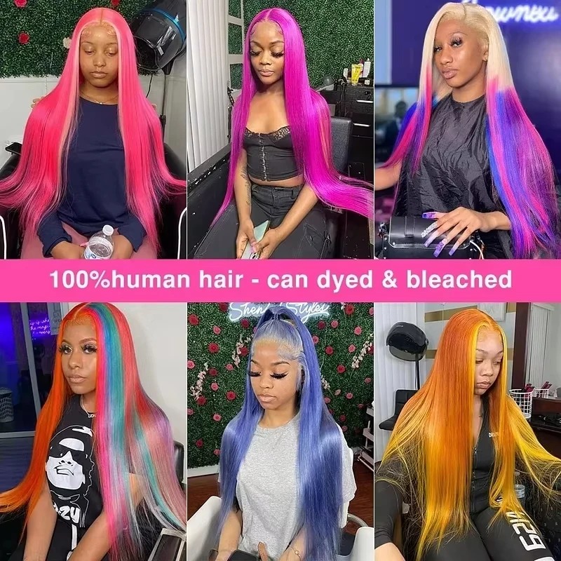 13x6 13x4 613 Hd Lace Frontal Wig High Density Blonde Straight Lace Front Wigs Human Hair Preplucked Hairline Brazilian Colored Human Hair Wigs For Wo