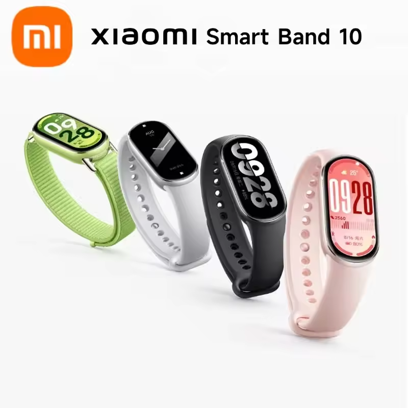 Original Xiaomi Band 10 Smart Band10 CN Version Color 1.62" AMOLED Health Monitoring 21 Days Battery Life Miband WristBand Watch