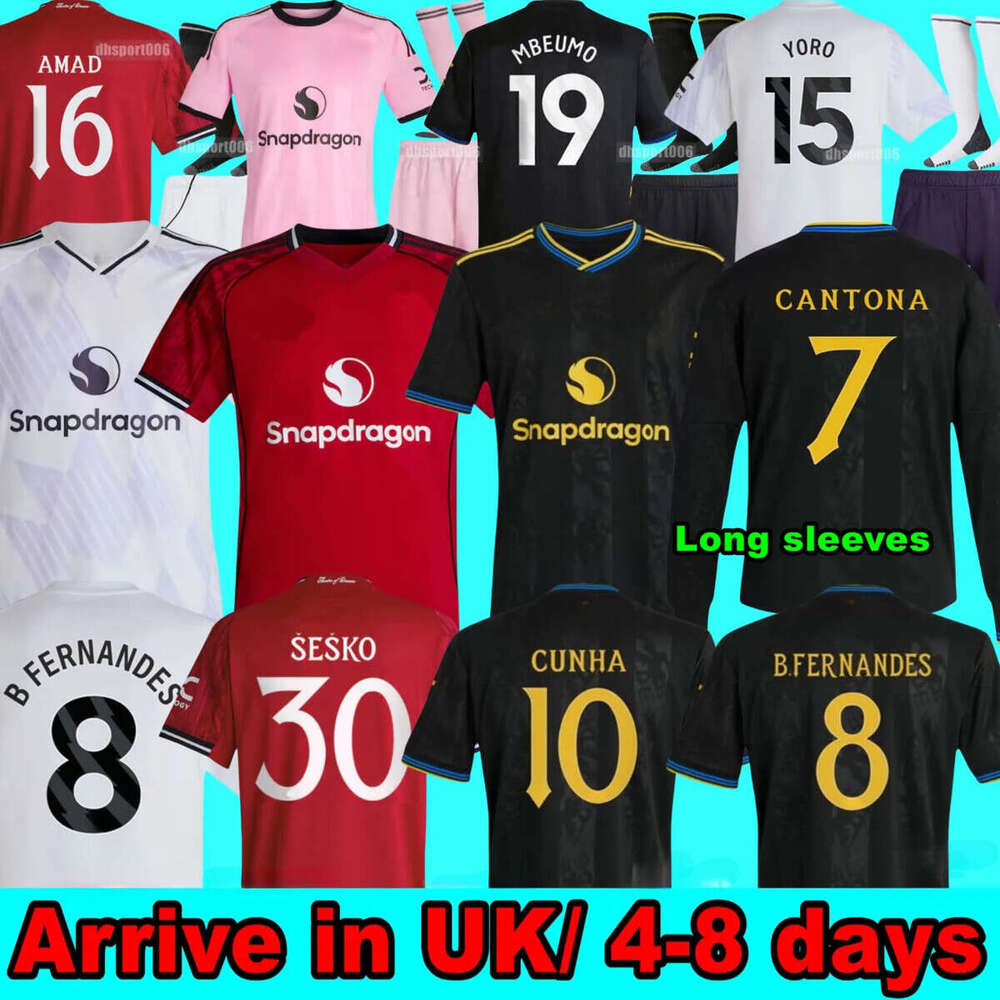 25 26 Cunha soccer jerseys CANTONA 7 Player ANTONY ERIKSEN Man B.FERNANDES SESKO 30 football shirt 2025 2026 CASEMIRO Elanga GARNACHO MOUNT MARTINEZ HOJLUND