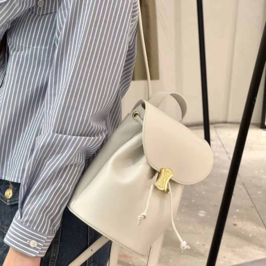 Backpack style single shoulder crossbody Designer handbag letter casual leather backpacks large capacity college style retro niche women vacation holiday