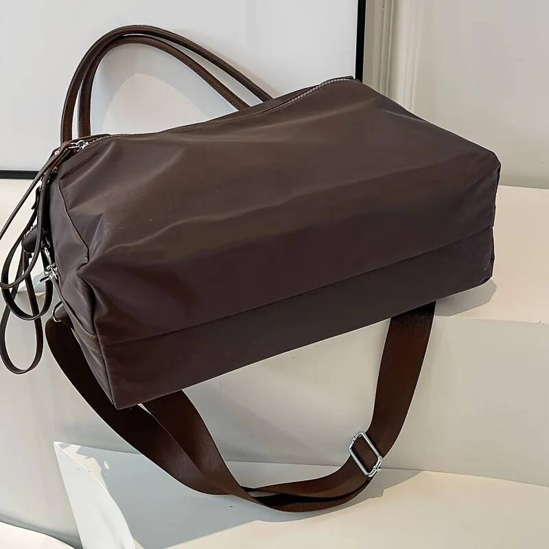 Autumn New Women s Crossbody Bag Retro Nylon Solid Color Women s Shoulder Bag Large Capacity Commuting Handbag Autumn New Simple Designer Bag Luggage 