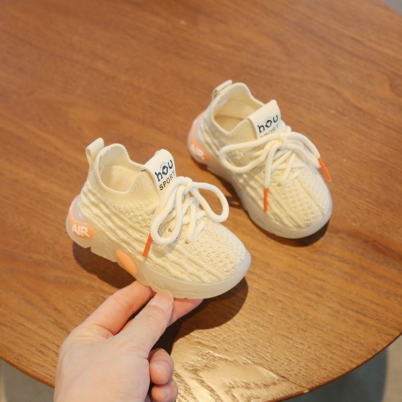 2025 Toddler Newborn Girls Sneaker Boys First Walkers Kids Toddlers Knitting Soft Soles Walkfashion Non-slip Sneakers Baby Child Shoes Size 15 - 27 dh