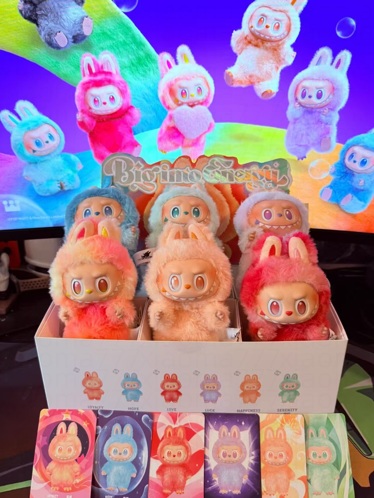 Labubu plush toy action figure Labubu Blind Box The High Energy Series, the Heartwarming Series, and the Sitting Party Series