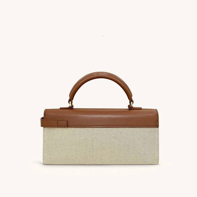 Autumn New Women s Crossbody Bag Commuting Women s Handheld Small Square Bag Autumn New Designer Bag Niche Design Woven Splicing Women s Shoulder Bag