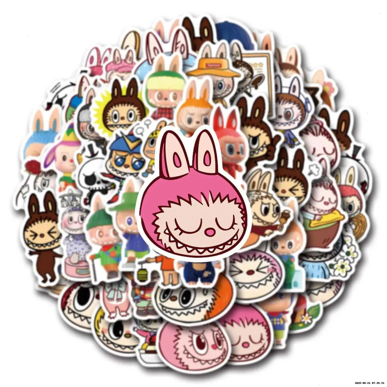 Labubu DIY Craft Kit: Premium Quality Water Resistant Decoration Sticker Sheets with Multiple Uses & Designs-3tx