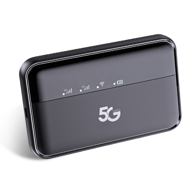 MiFi Pocket wifi 5G with Sim Slot Dual Band 5.8Ghz 10000mAh Battery Ultra-long Battery Life WiFi6 Suitable for Mobile Office Work and Travel.