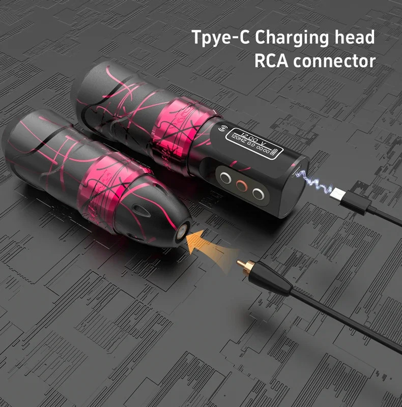 YILONG Fluk MAX Professional Tattoo Machine 2400mah Battery wireless anent Makeup Pen For Body Artists 250821