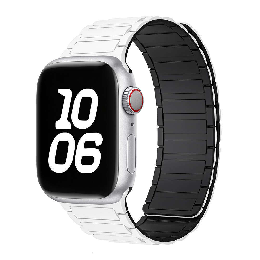 Zhang Jingyi Same Style Compatible with S9 iWatch 10 Strap Apple Watch 8 Magnetic Silicone Ultra