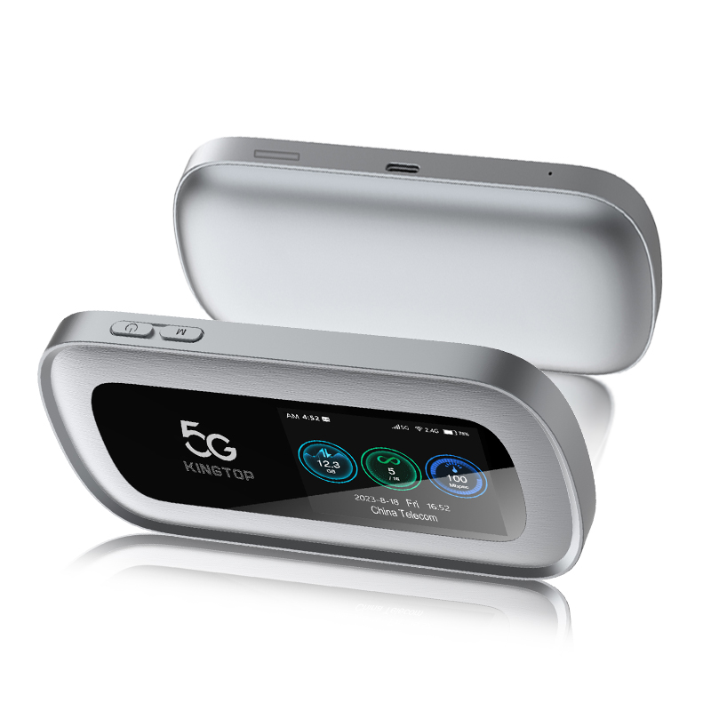 Ultra-Portable 5g MiFi Hotspot Router 4400mAh Large-Capacity Battery 800Mbps wireless Pocket WiFi Sim Card up to 16 users for Travel Remote Work.