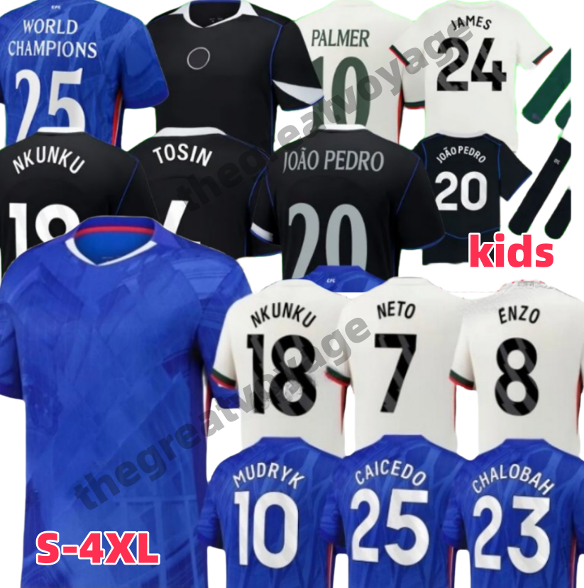 25 26 chelseaes cfc jersey soccer jerseys Palmer Nkunku Jackson Disasi Enzo Fernandez Mudryk JAMES STERLING Cucurella Chukwuemeka Stadium football Shirt MEN Kids