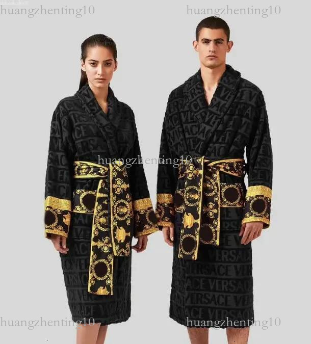 2025 Sleep Bathrobe Women Robe Sleepwear Man Cotton Sleepwear Night Robe High Quality Bathrobe Designer Robe Breathable Winter Home Wear Loungewear 88246c