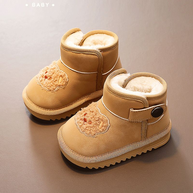 Children's Shoes Winter New Anti Slip Baby Kids Snow Walkfashion Boys and Girls Thick Plush Warm Toddler Short Boots Sizes 17 - 30 dh1922389