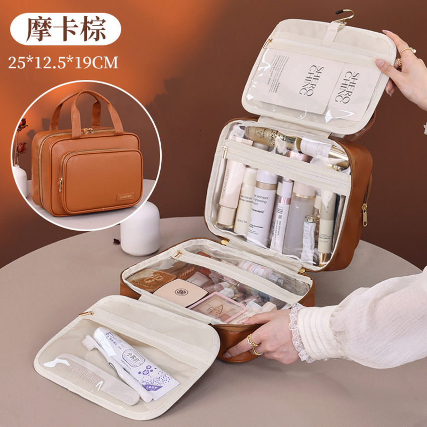 High-End Handheld Waterproof Makeup for Women, Large Capacity 2025 New Model Cosmetic Organizer, Portable Travel Toiletry Bag