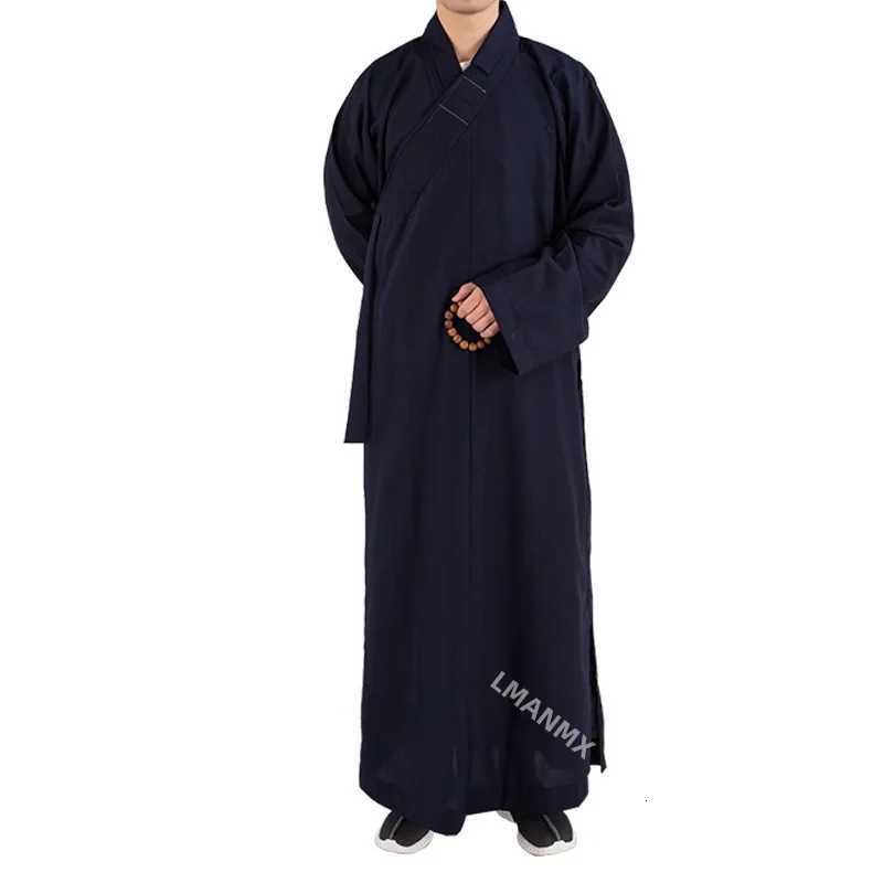 Traditional Chinese Clothing Long Robes for Buddhism Monk Buddhist Clothing for Adults Men Haiqing Meditation Gown X250821