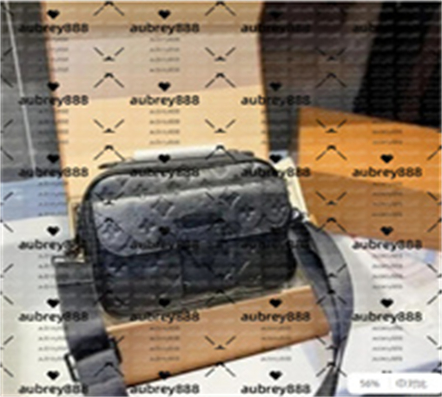 Luxurys Designer bags men 3pcs Trio Leather Black Flowers Messenger Purse Crossbody Bags Shopping Bag Plain Shoulder bag Handbags Wallets purses tote bag backpack