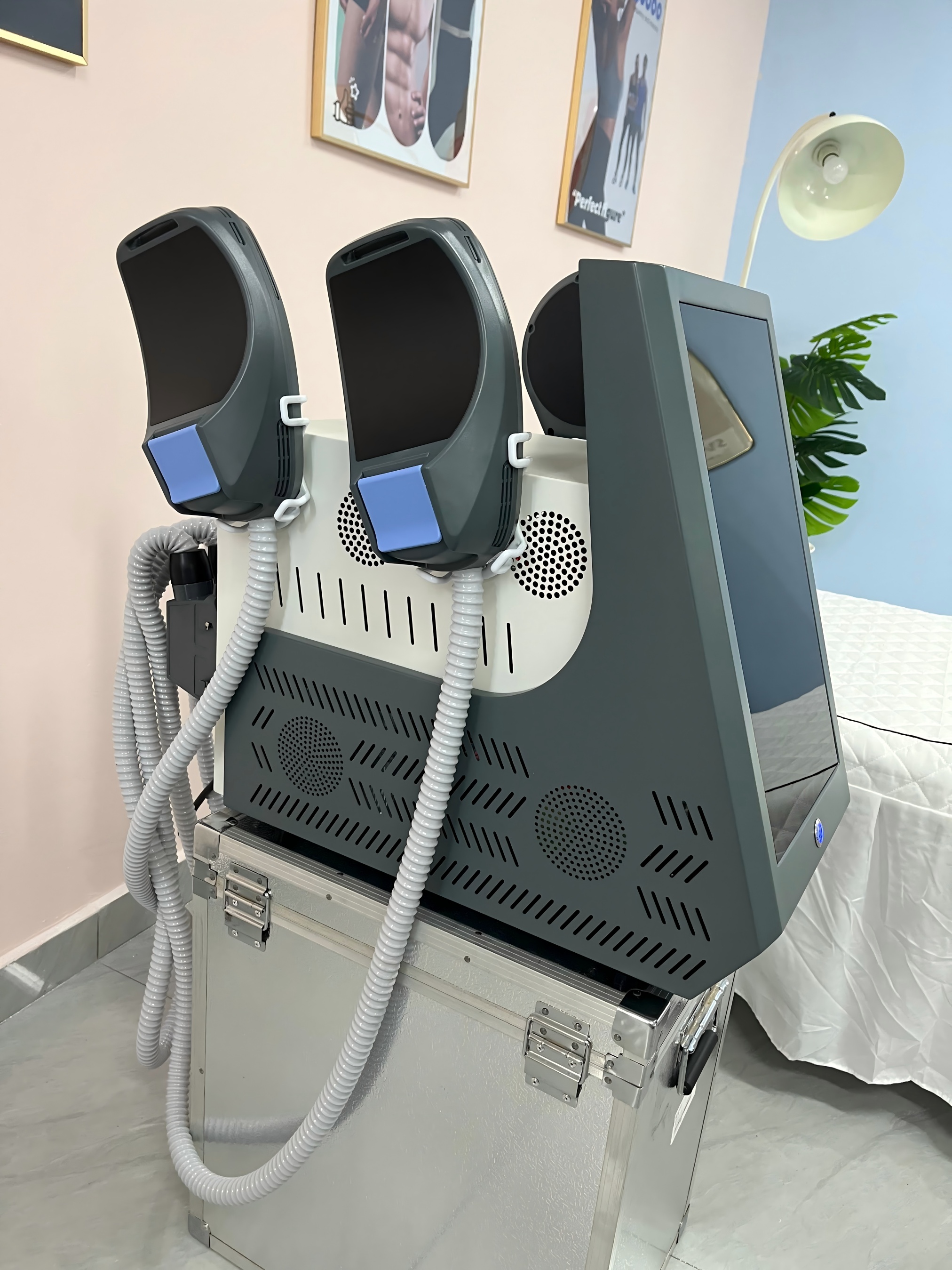 Body Contouring Machine EMS Myoslim Professional Beauty Salon Equipment For Fat Reduction Muscle Toning Improve Body Shape Burn Fat and Build Muscle D