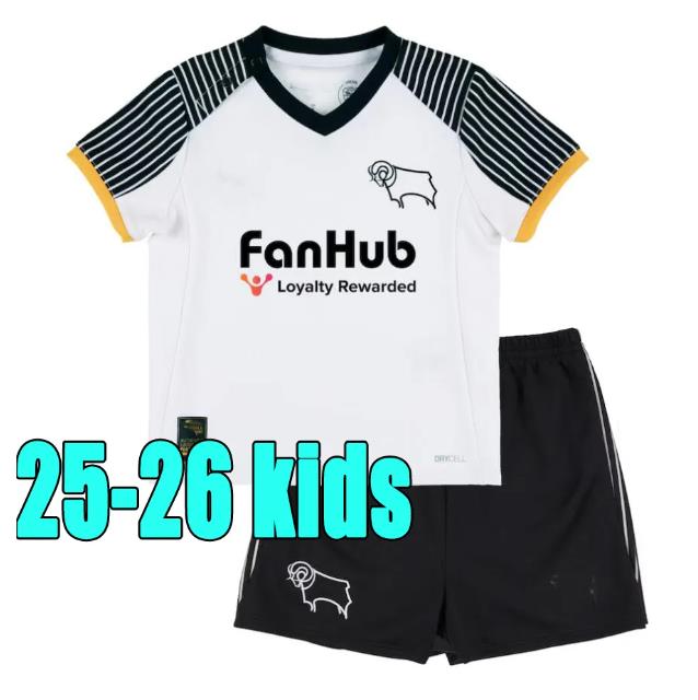 Derby County 25 26 Soccer Jerseys Home Away Third Football Shirt Jersey Kit COLLINS SIBLEY CASHIN NYAMBE NELSON ELDER FORNAH BARKHUIZEN