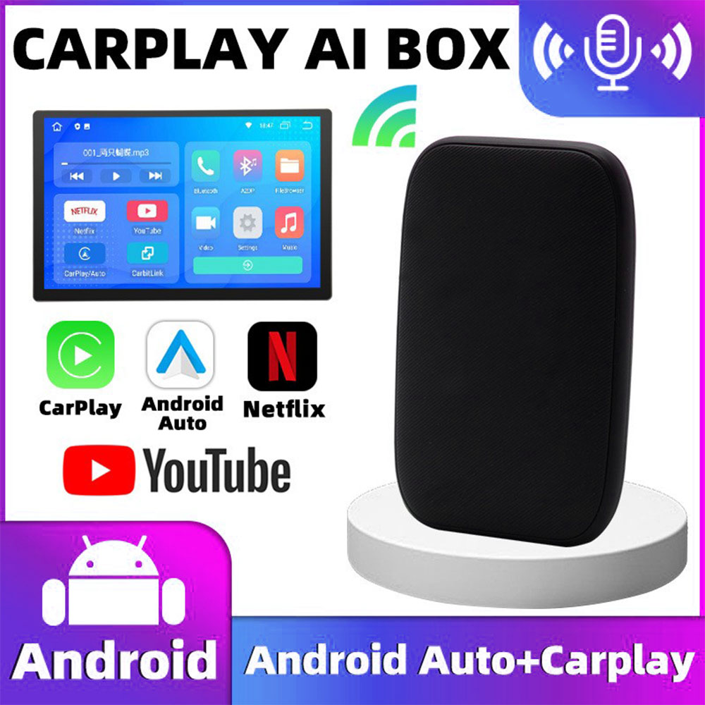 3 in 1 Carplay&Auto Box Wired to Wireless Android Auto Adapter For Wired Android Auto Cars Smart Ai Box WiFi For Netflix Youtube Car Play CP2B MINI