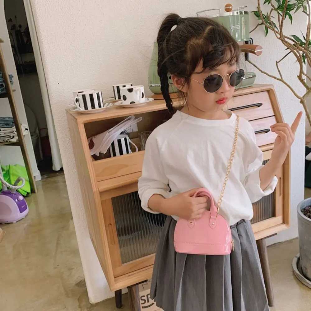 Fashion Kids Stuff Fashion Handbag PU Mini Shoulder Bag Small Satchel Coin Wallets Little Girls Chain Crossbody Bag XJ250821