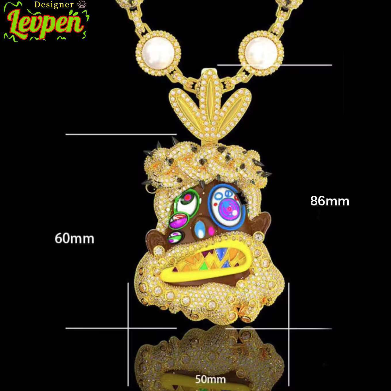 Travis Fashion Hip Hop Rapper Scott Funny Enamel Jesus Pendant Customized Iced Out Enamel Pendant Rapper Cartoon Jesus Pendaat OACOCA
