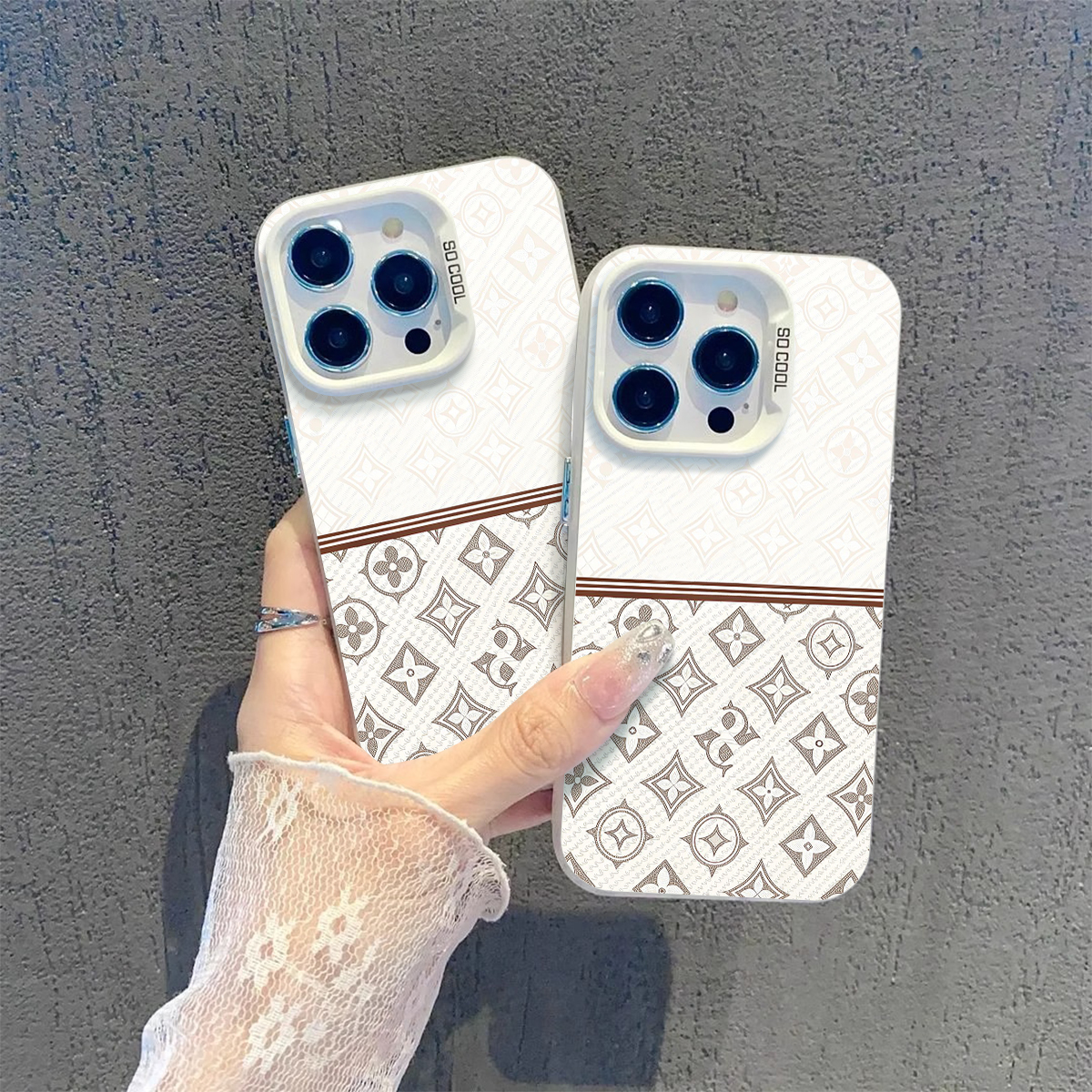 Vintage Geometric Patterned Tiles"Fold Phone Case for IPhone 16/16 Pro/16 Plus/16 Pro Max 15/14/13/12/11/x/xs/xr/xs max,Shopping Festivalt Essent
