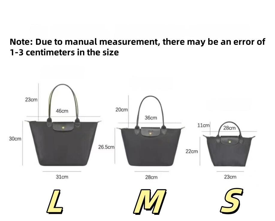 Nylon tote bag handbag foldable outdoor large capacity shopping laptop shoulder bags designer women convenient 3 sizes pink black xb06