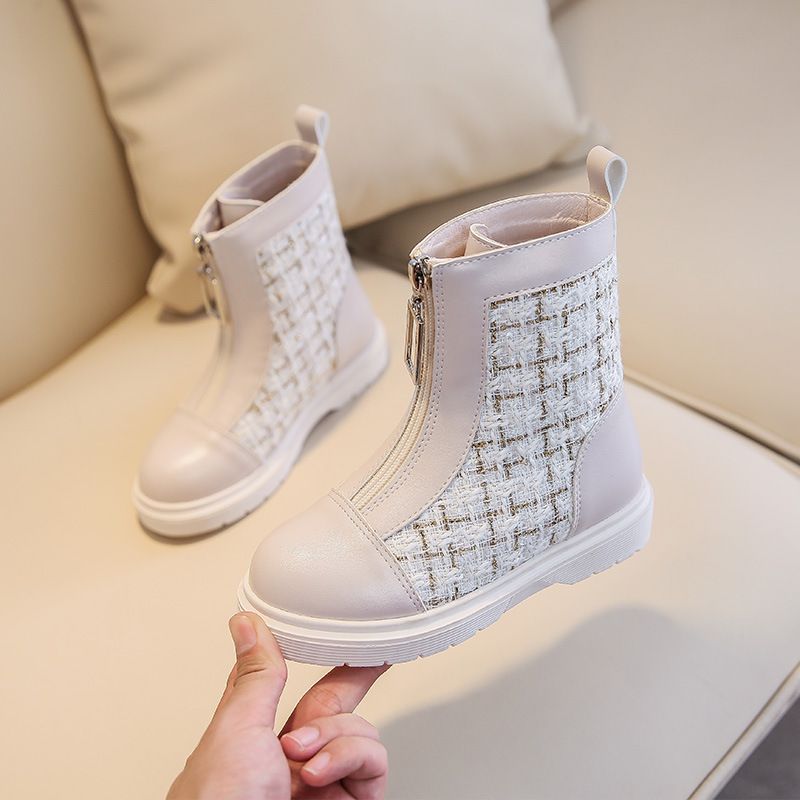 Girl Short Children Fashion Toddler Zipper Kids Sweet Princess Boots Walkfashion Girls Winter Shoes Sizes 25 - 37 dh1922389
