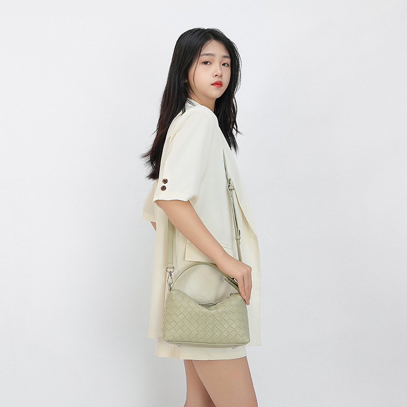 LORDLY KNACK light luxury genuine leather casual woven bag high-quality vintage large capacity handbag for woman Z260124