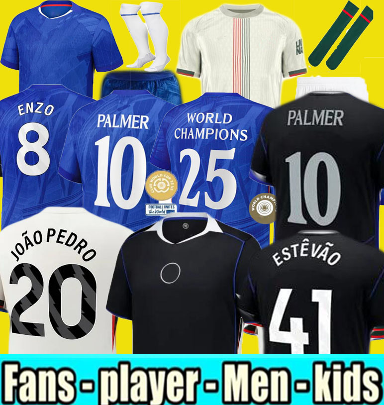 XXXL 4XL 25 26 CAICEDO PALMER soccer jerseys 2025 2026 Enzo Cucurella football shirt men kids N.JACKSON Estevao neto Guiu JAMES COLWILL Delap JOAO PEDRO HATO GITTENS