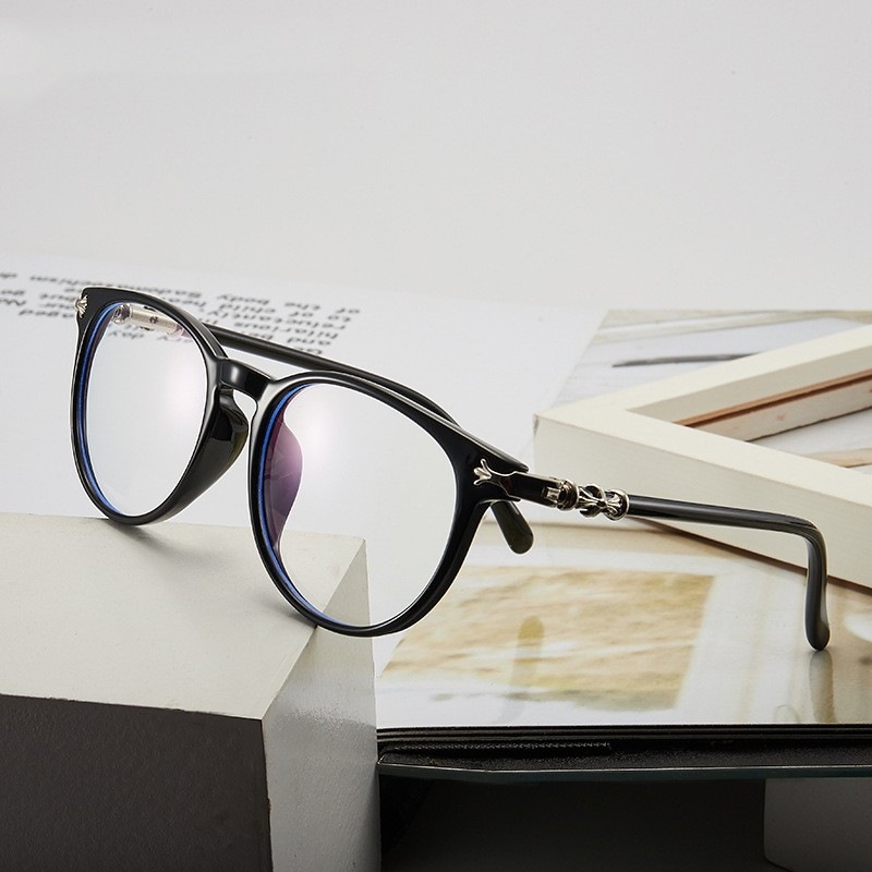 Designer Sunglasses For Women Men Anti-blue Light Glasses Business Frame Flat Mirror Glasses Round Frame Sunglasses KP8220