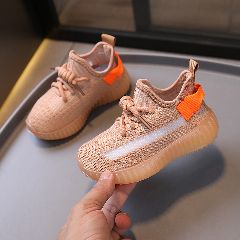 New Spring Baby Toddler Shoes Soft Breathable Knitting Infant Sneaker Light Non-Slip Boy Girl Walkers Shoes Size 21-32